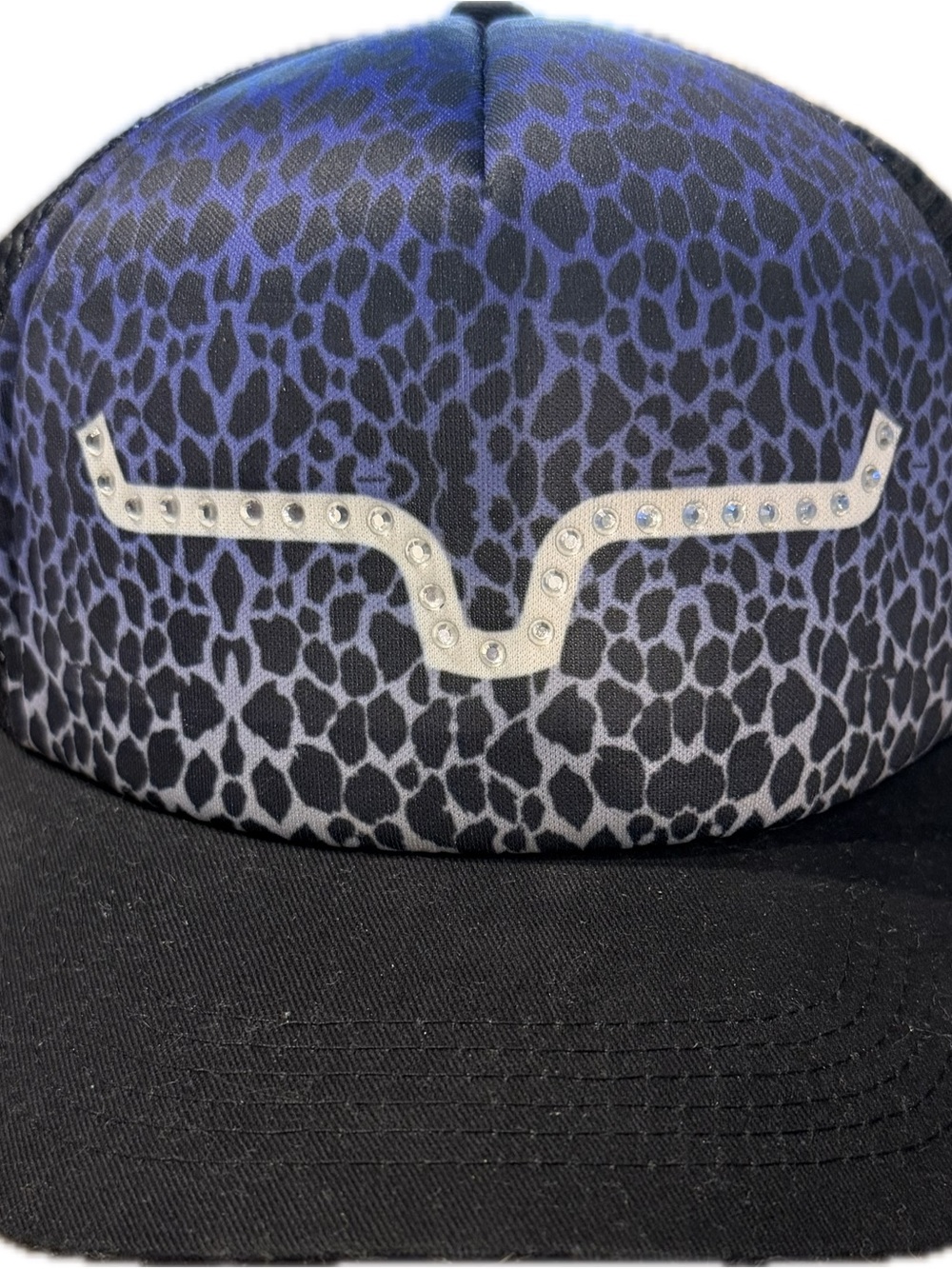 Kimes Ranch Purple Cheetah RhinestoneTrucker Hat